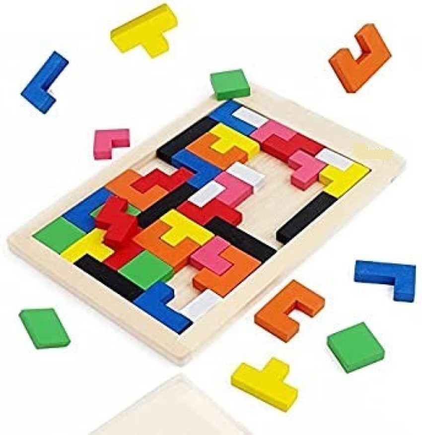 NTZ Puzzles Kids ,Wood Intelligence Brain Games Building Blocks LEARNIG (40  Pieces) - Puzzles Kids ,Wood Intelligence Brain Games Building Blocks  LEARNIG (40 Pieces) . Buy 40PSC toys in India. shop for