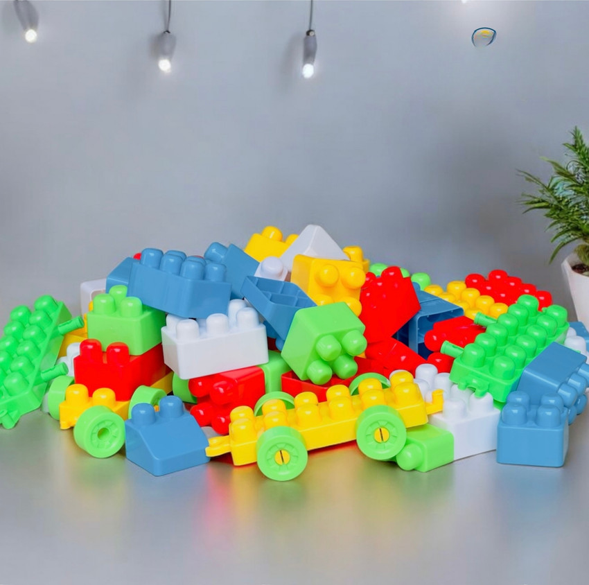ARIZON Big Size Building Block for Kids 45 PCS MEGA Toys Jumbo Buildings Blocks Toy