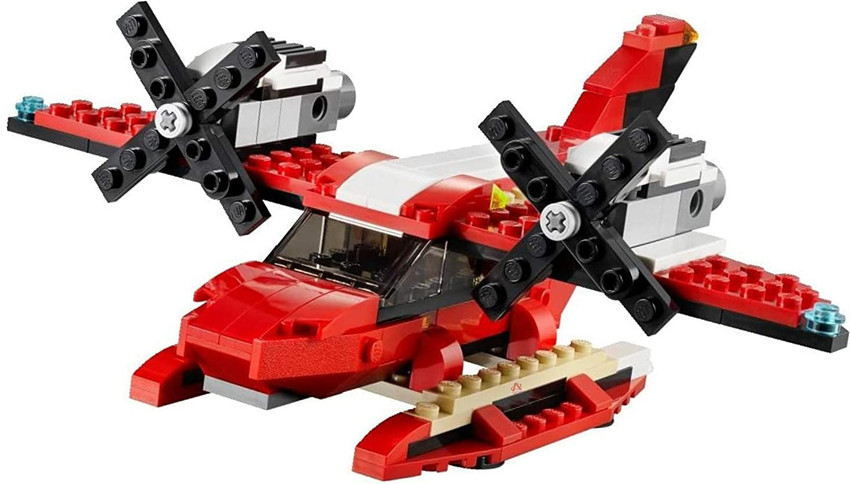 RVM Toys 3 in 1 Racing Car Dinosaur Plane Building Blocks Set 374 Pcs Lego Compatible Toy