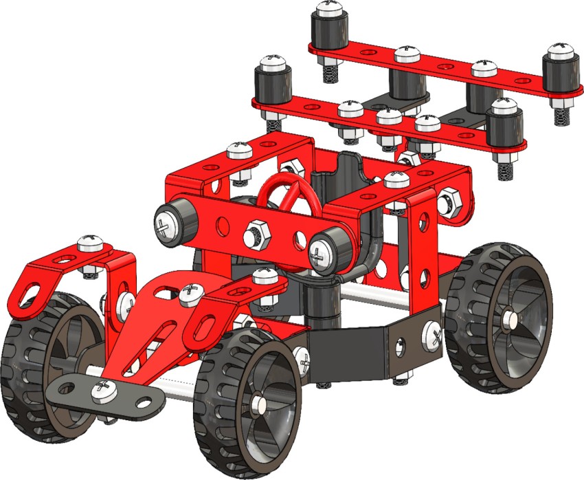 Voitures à friction MECCANO JUNIOR, 3 modèles