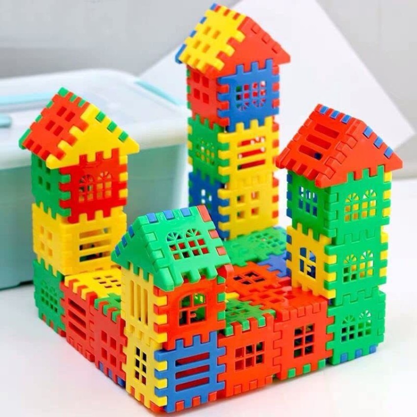 Plastic building blocks home 2024 construction