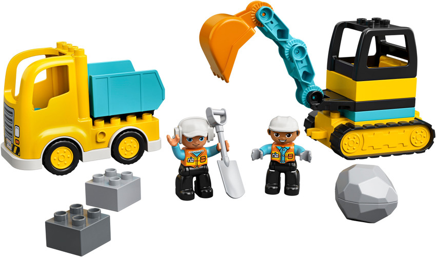 Lego 10931 duplo town truck & tracked excavator toy online