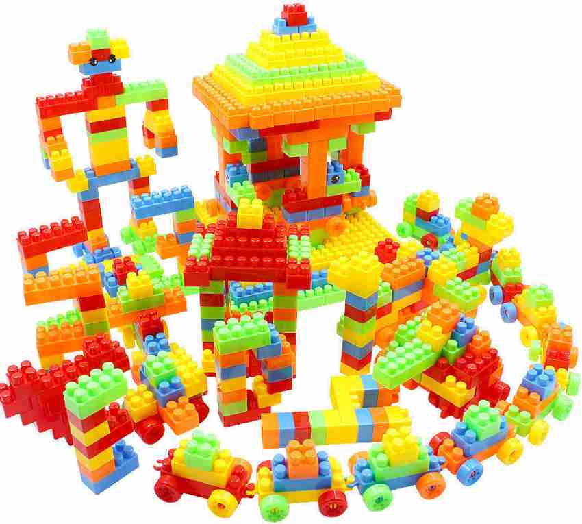 FLOWINZZA Colorful Building Blocks for Kids Plastic Small Building Block Colorful Building Blocks for Kids Plastic Small Building Block Buy House Building Block Playset Toys toys in India