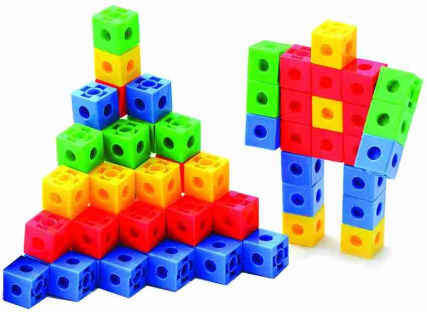 Kids Mandi 120 Pcs Educational Building Snap Cube Smart Blocks for