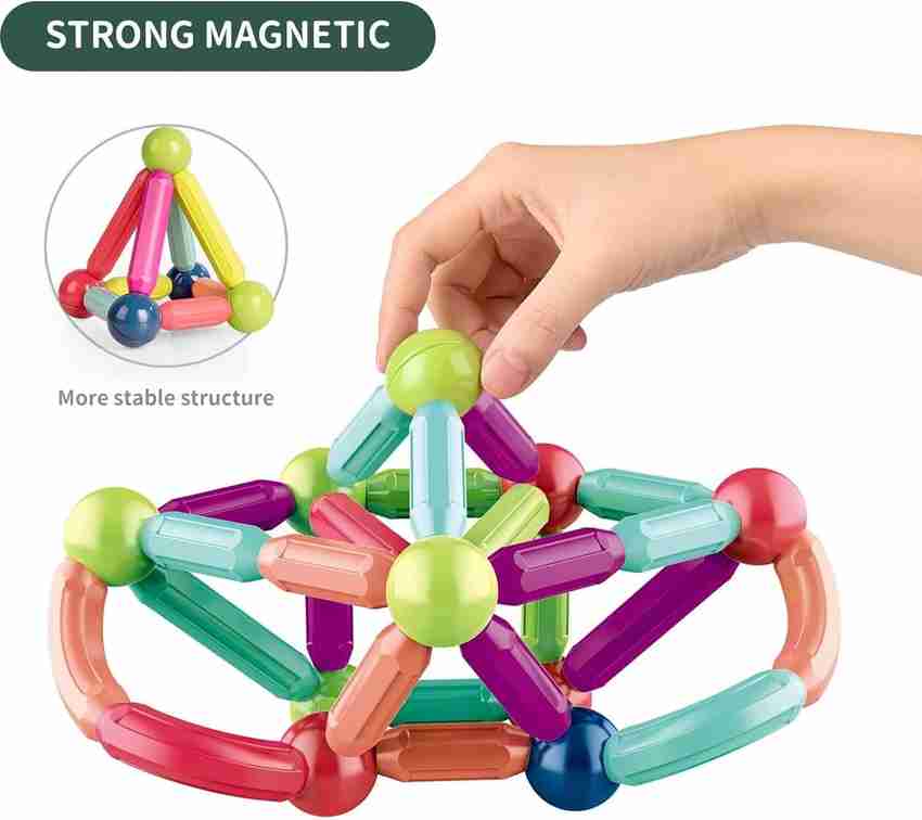 Kiditos Magnetic Sticks Building Blocks Educational Toys for Kids Age 3 Years 64 Pcs Magnetic Sticks Building Blocks Educational Toys for Kids Age 3 Years 64 Pcs Buy Magnetic Sticks