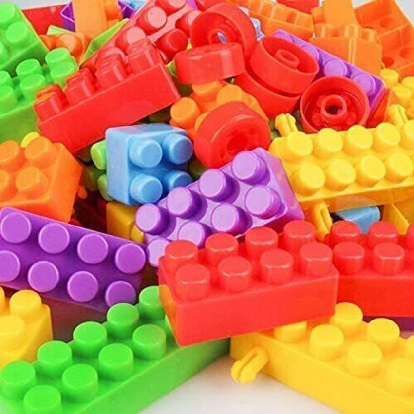 Pulsbery 200 Piece Classic Big Building Bricks Large Toy Blocks MULTICOLOR