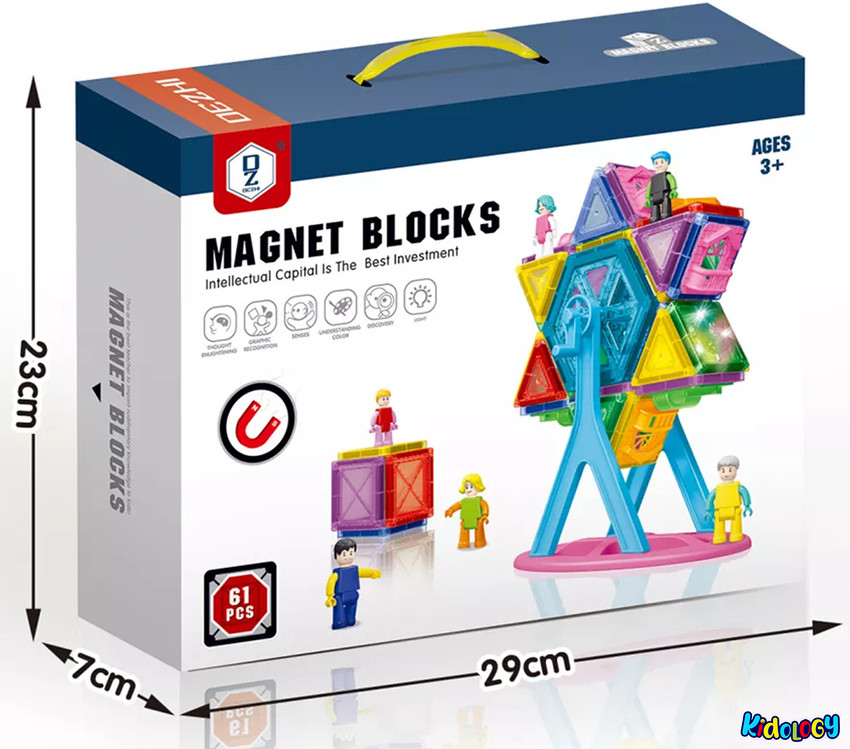 Magnetic blocks ferris wheel sales