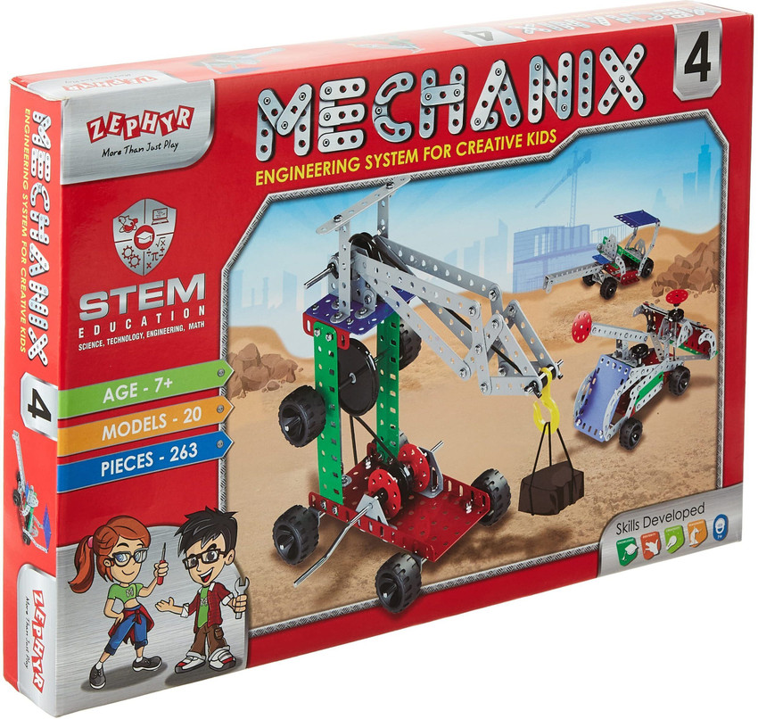YUIOP Mechanix 4 Metal Building Set For Kids STEAM Toy 20 Models 263 Pieces Mechanix 4 Metal Building Set For Kids STEAM Toy 20 Models 263 Pieces shop for YUIOP products in India. Flipkart