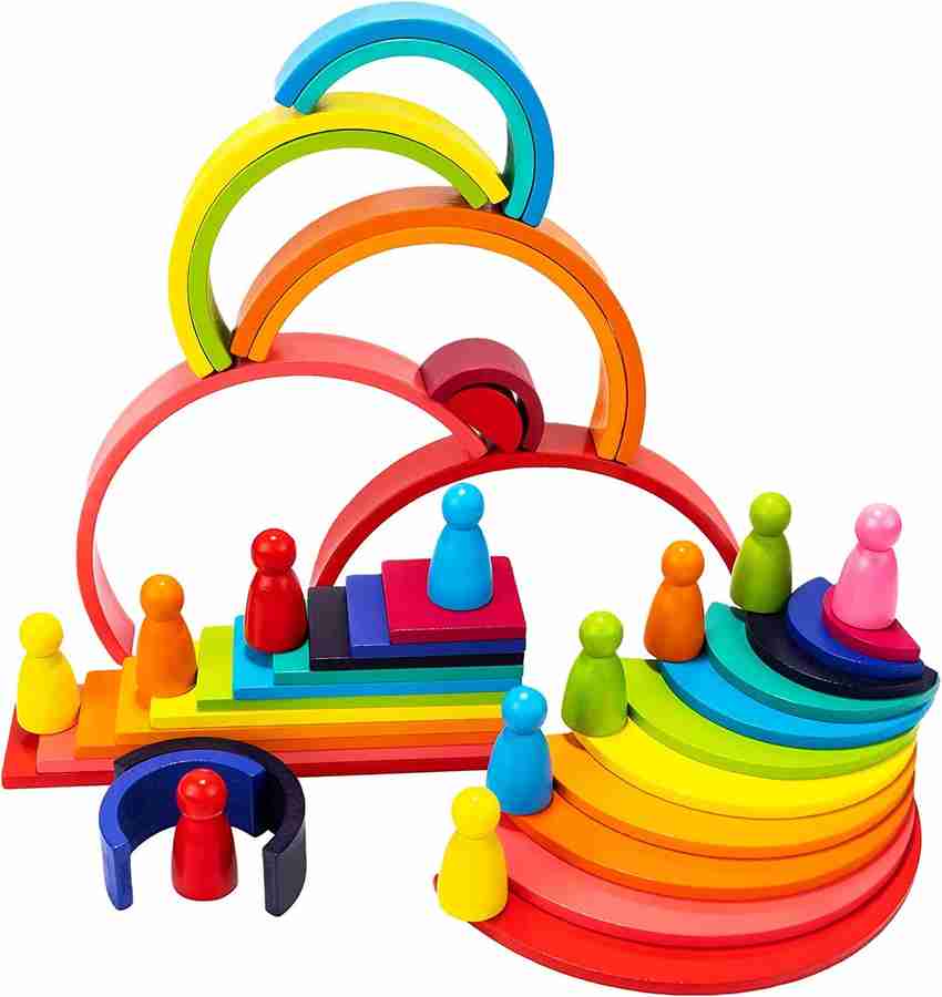 **PRE ORDER** - Rainbow Pyramid Blocks 