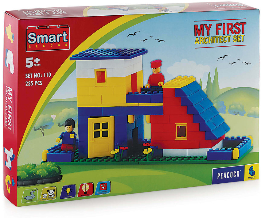 Peacock Toys Games Peacock My First Architect Set 235 pieces