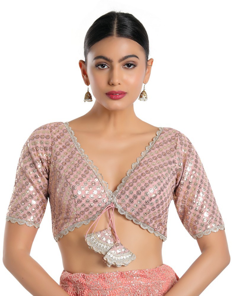 Salwar Studio V-Neck Women Blouse - Buy Salwar Studio V-Neck Women Blouse  Online at Best Prices in India