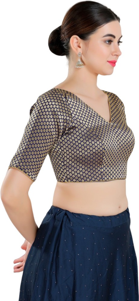 Vamas-The Designer Blouses Boat Neck Women Blouse - Buy Vamas-The Designer  Blouses Boat Neck Women Blouse Online at Best Prices in India