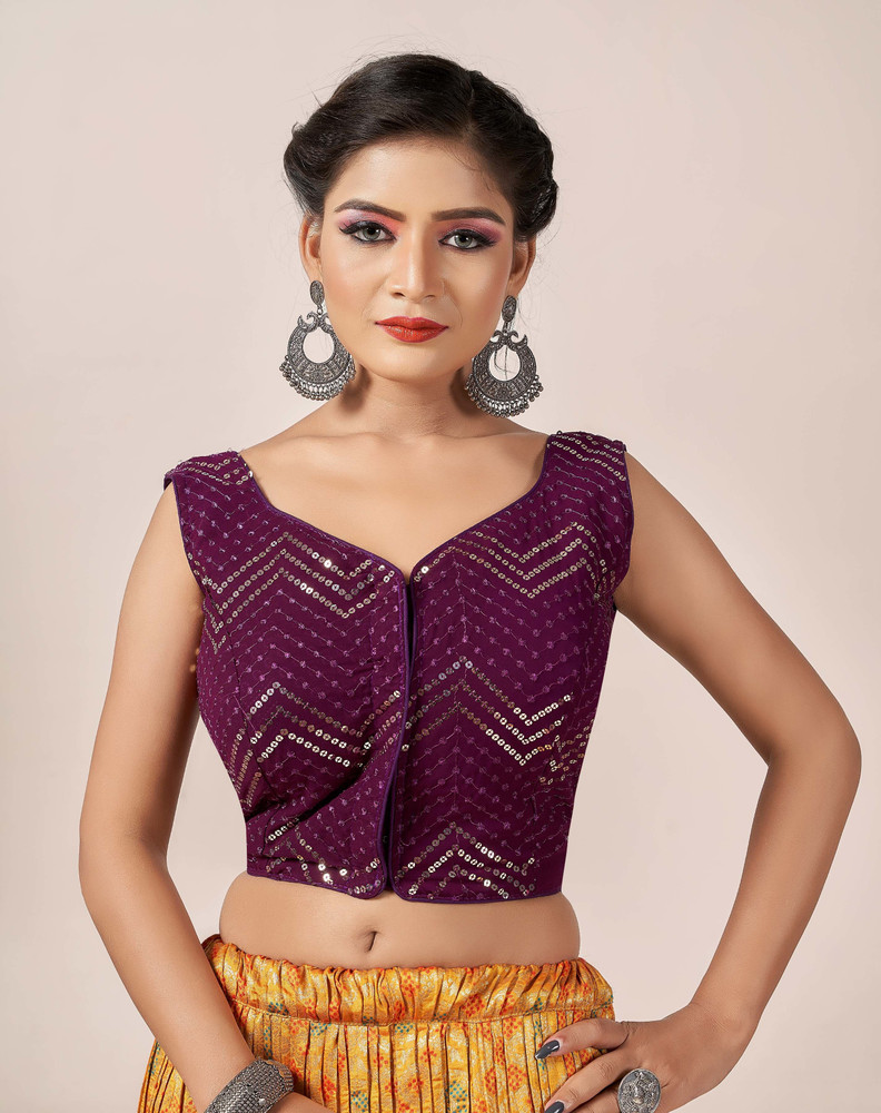 purple blouse flipkart