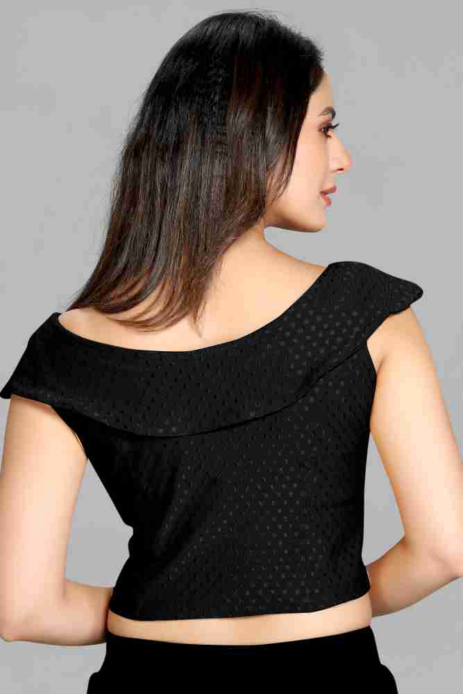 Best Lycra Black Blouse Designs - SCUBE DESIGNS Cotton Lycra