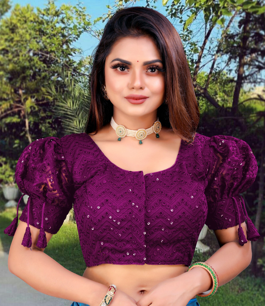 purple blouse flipkart