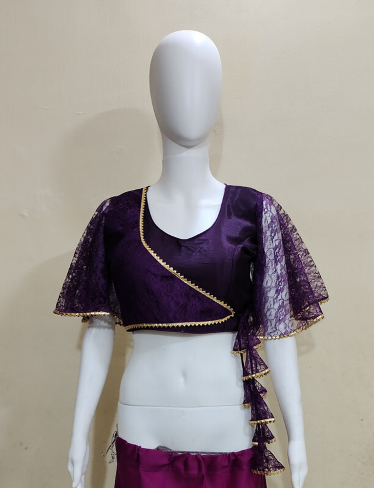 purple blouse flipkart