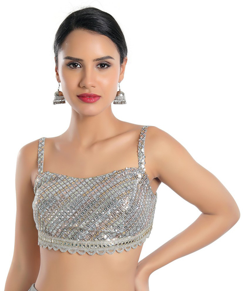 flipkart silver blouse