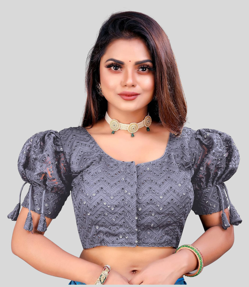 flipkart silver blouse