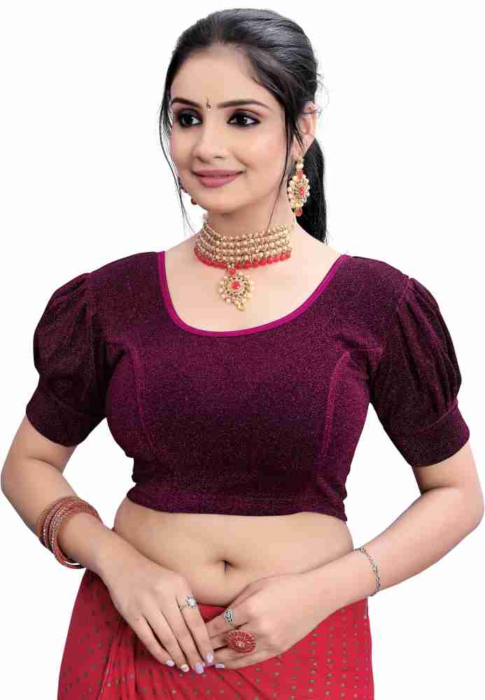 Chandan Tex Fab Round Neck Women Blouse - Buy Chandan Tex Fab