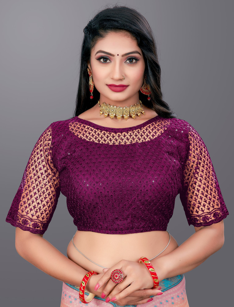 purple blouse flipkart