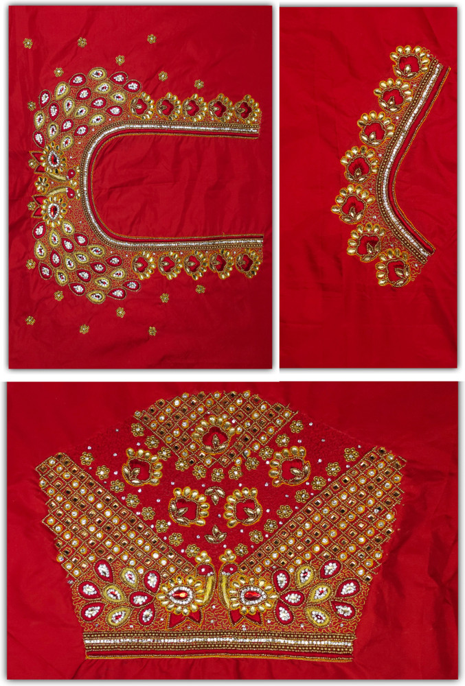 maggam work U Neck Women Blouse Buy maggam work U Neck Women