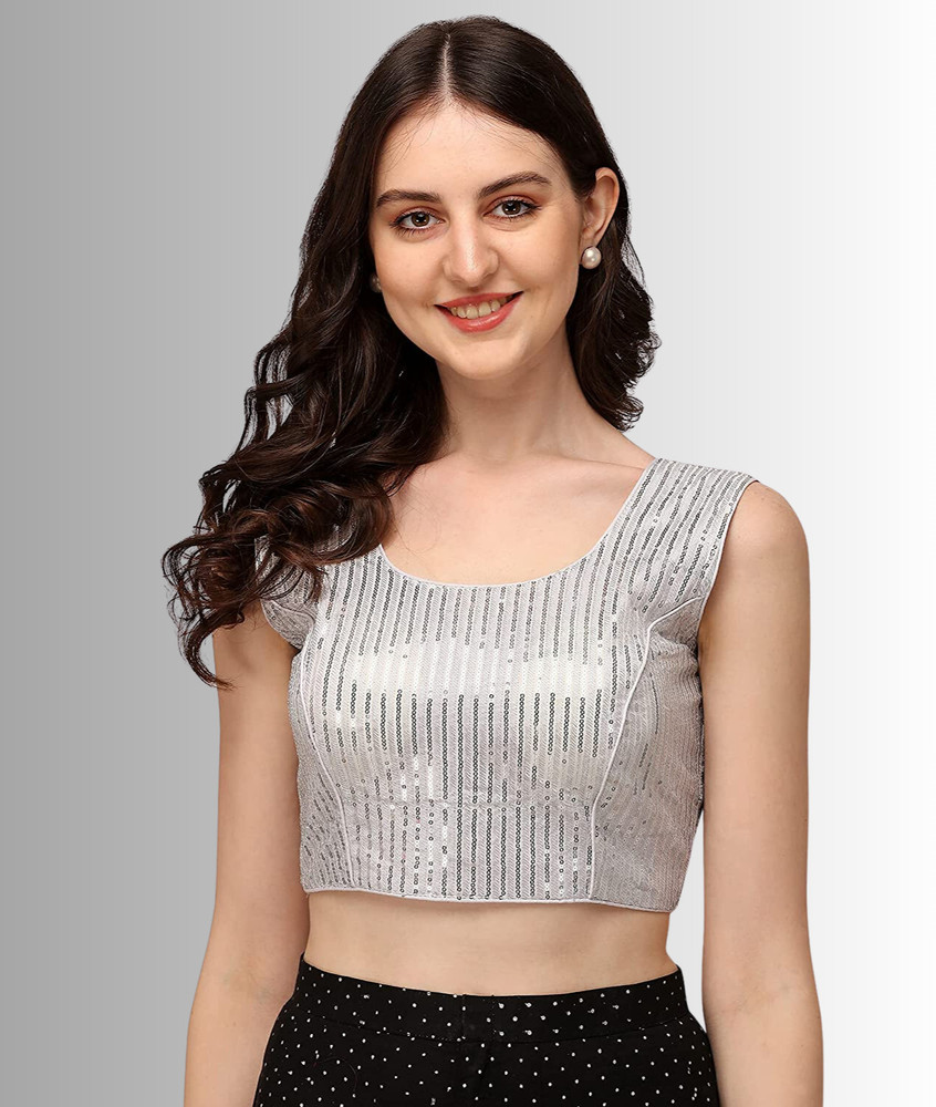 flipkart silver blouse