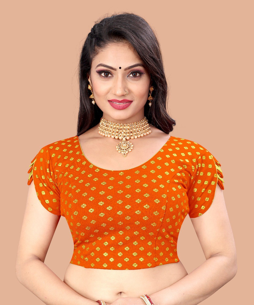 Orange polka sales dot blouse