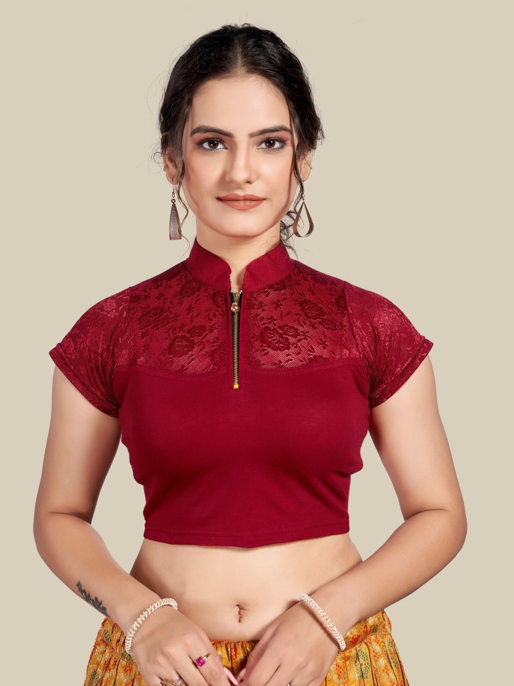 HIMRISE Band collar Women Blouse - Buy HIMRISE Band collar Women Blouse  Online at Best Prices in India