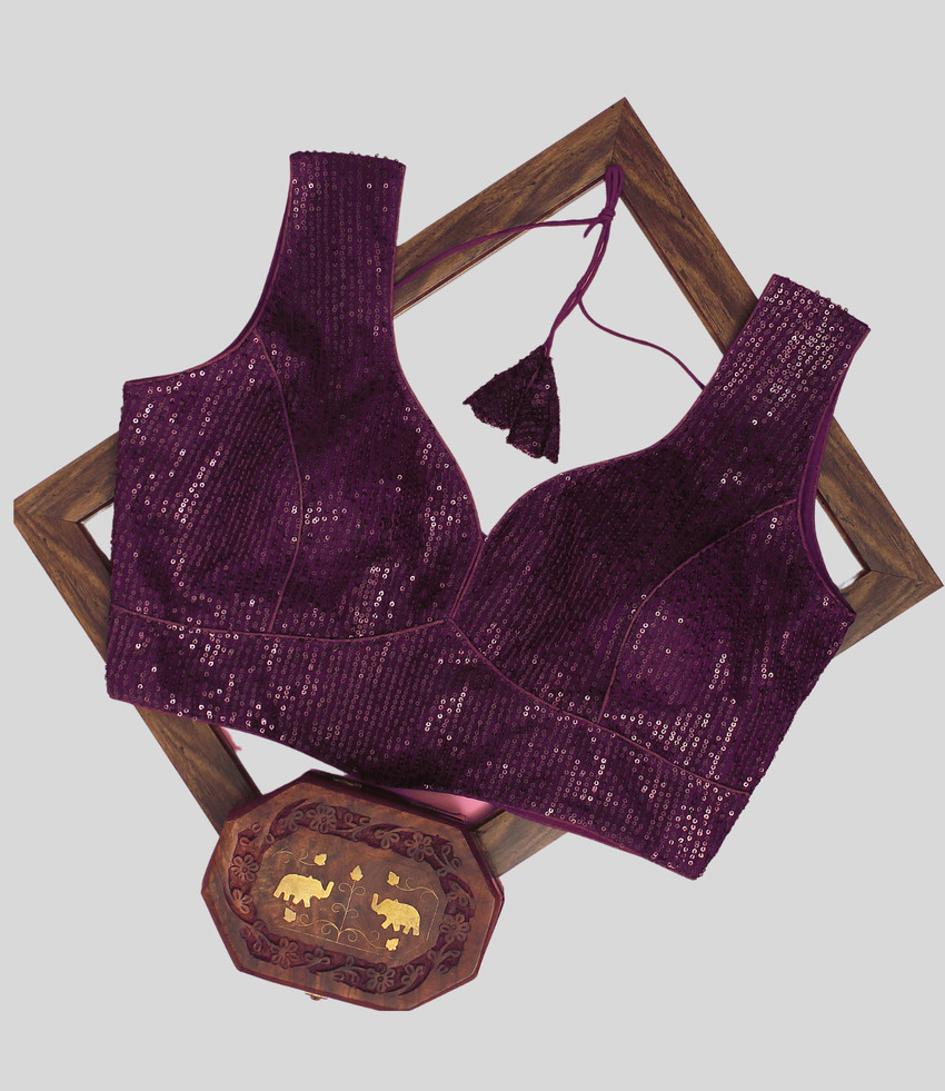 purple blouse flipkart