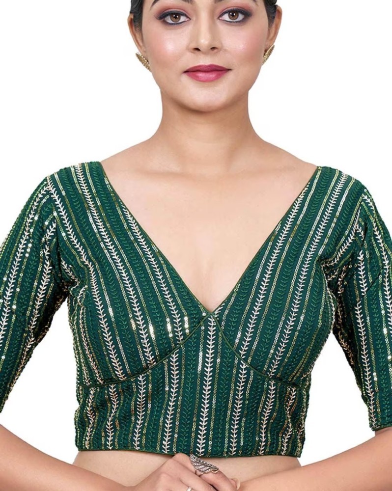 SCUBE DESIGNS V-Neck Women Blouse - Flipkart