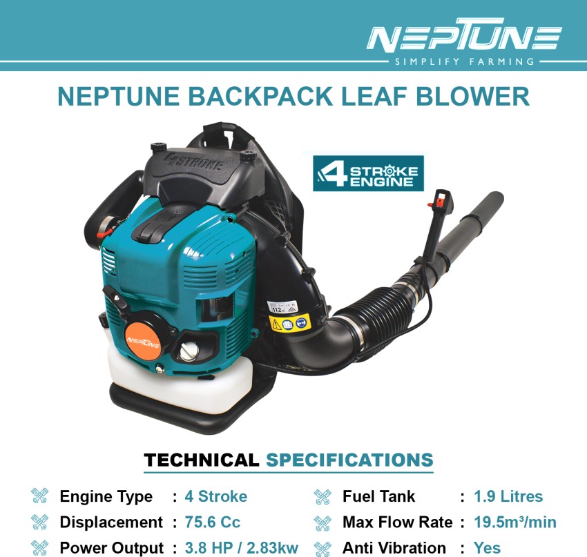 neptune simplify farming 4 Stroke 76Cc Engine Air Blower for