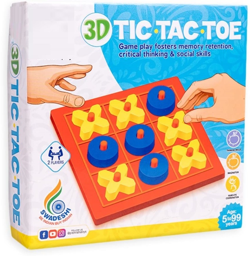 Wooden Tic Tac Toe and Solitaire Board Game Challenging Board Games for  kids