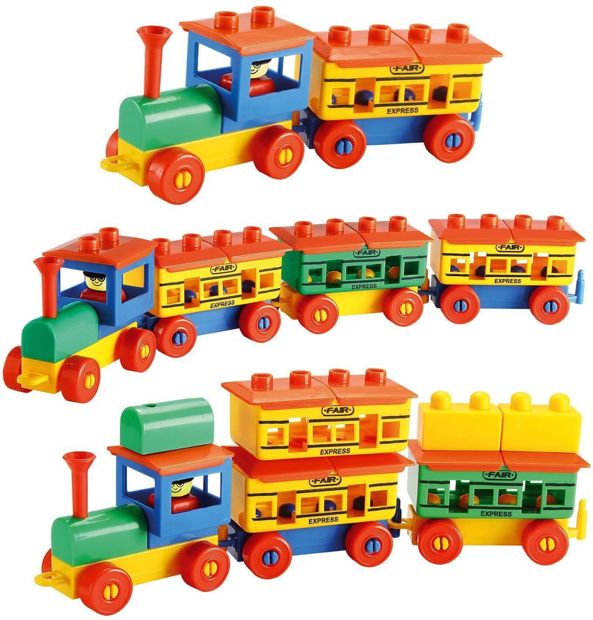 Building block train set sales
