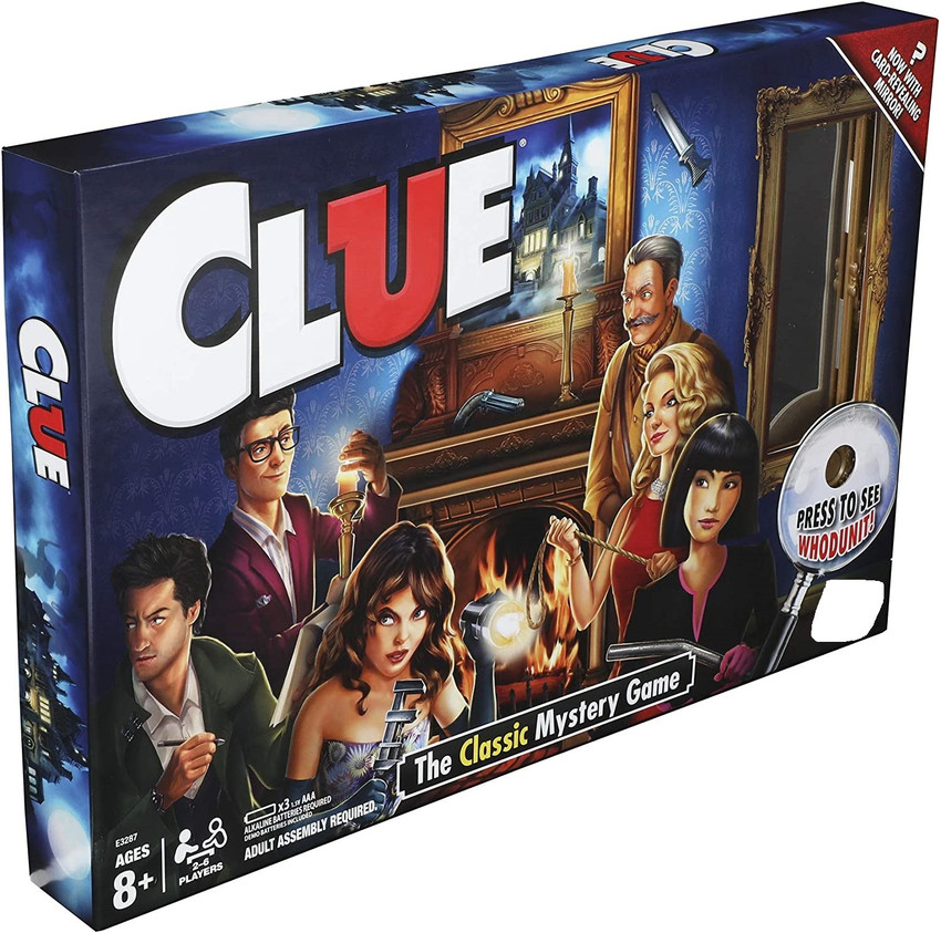 Hasbro Gaming Clue Junior Board Game for Kids Ages 5 and Up, Case of The  Broken Toy, Classic Mystery Game for 2-6 Players,4.13 x 26.67 x 26.67 cm