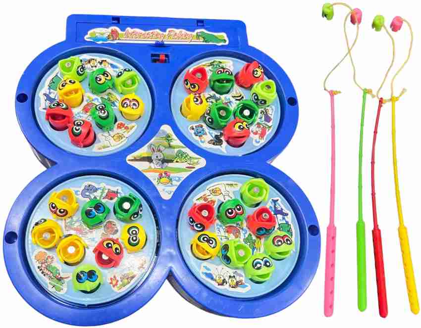 Musical Fish Catching Game for Kids with 32 Fish and 4 Fishing Rods -  Multicolor - Pack of 1 at Rs 240/piece, फिशिंग टॉय in New Delhi