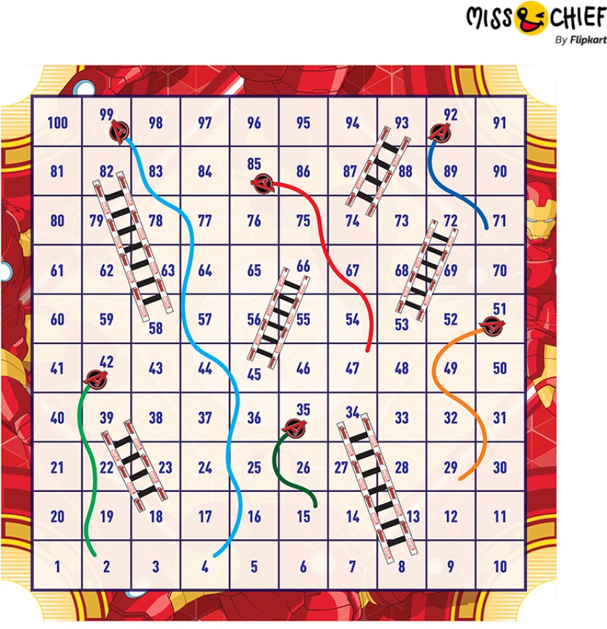 Wooden Snakes and Ladders Game - Classic Children's Board Game - Educa