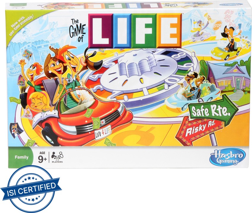 The Game of Life Game, Family Board Game for 2 to 4 Players, for Kids Ages  8 and Up, Includes Colorful Pegs - Hasbro Games