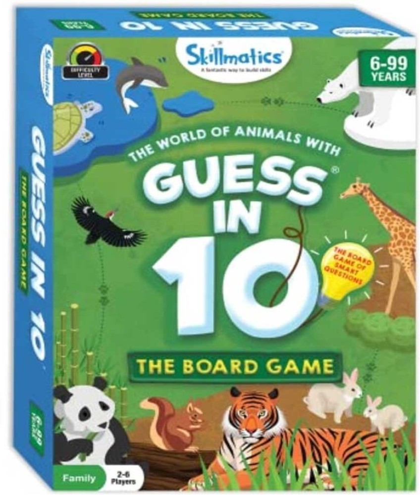 Skillmatics Guess in 10 World of Animals Board Game Educational Board Games  Board Game - Guess in 10 World of Animals Board Game . shop for Skillmatics  products in India. | Flipkart.com