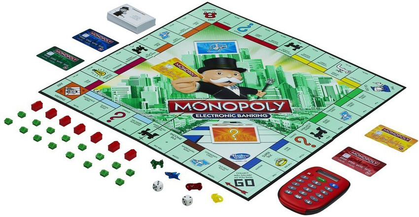 HASBRO GAMING Monopoly Electronic Banking 2 4 Players Board Game