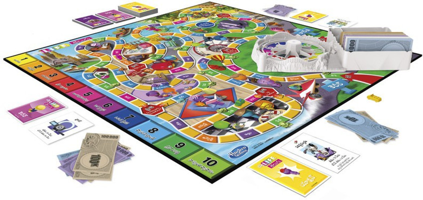 HASBRO GAMING The Game of Life Game in Telugu for Families and Kids Party Fun Board Game The Game of Life Game in Telugu for Families