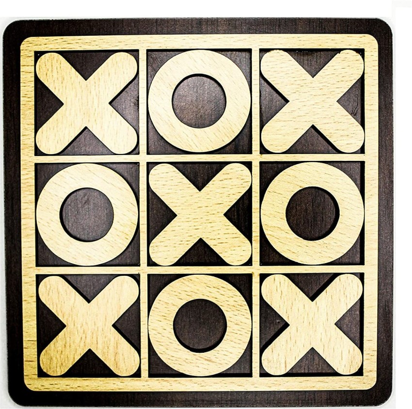 Buy FRAYO Brand Wooden Tic Tac Toe and Solitaire Board Game, Traditional  Challenging Board Game for Kids and Adults (Weight: 480 Gm) Online at Low  Prices in India 