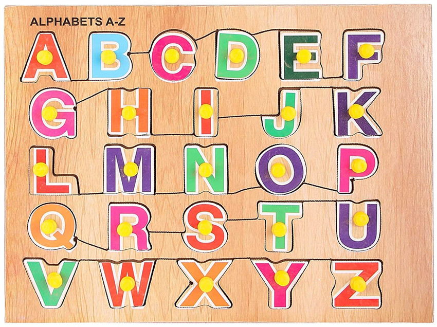 AMUSING Best Quality Wooden Alphabet Puzzle Board for kids