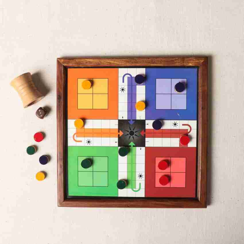 Ludo Game - Wooden Board Classic Strategy Fun Game