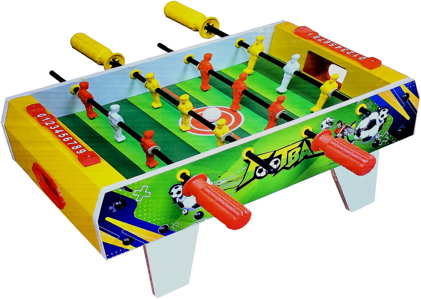 KIDISTIK Wooden Mid Size Football Table Soccer Game with 4 Rods