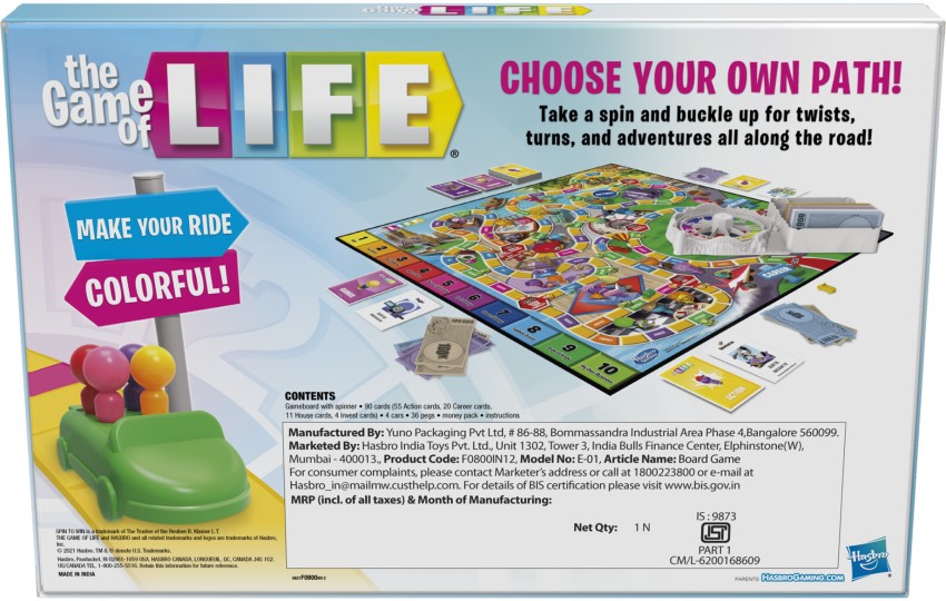  Hasbro Gaming Game of Life : Toys & Games