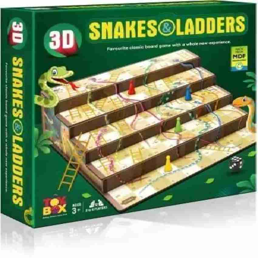 Playing the Online Snakes and Ladders 3D Board game