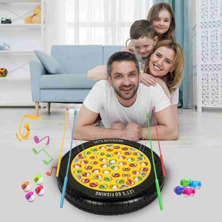 Lattice Musical Rotating Tyre Fishing Game Toy (Multi-Color) Educational  Board Games Board Game - Musical Rotating Tyre Fishing Game Toy  (Multi-Color) . Buy Tyre, Fishing, Game toys in India. shop for Lattice