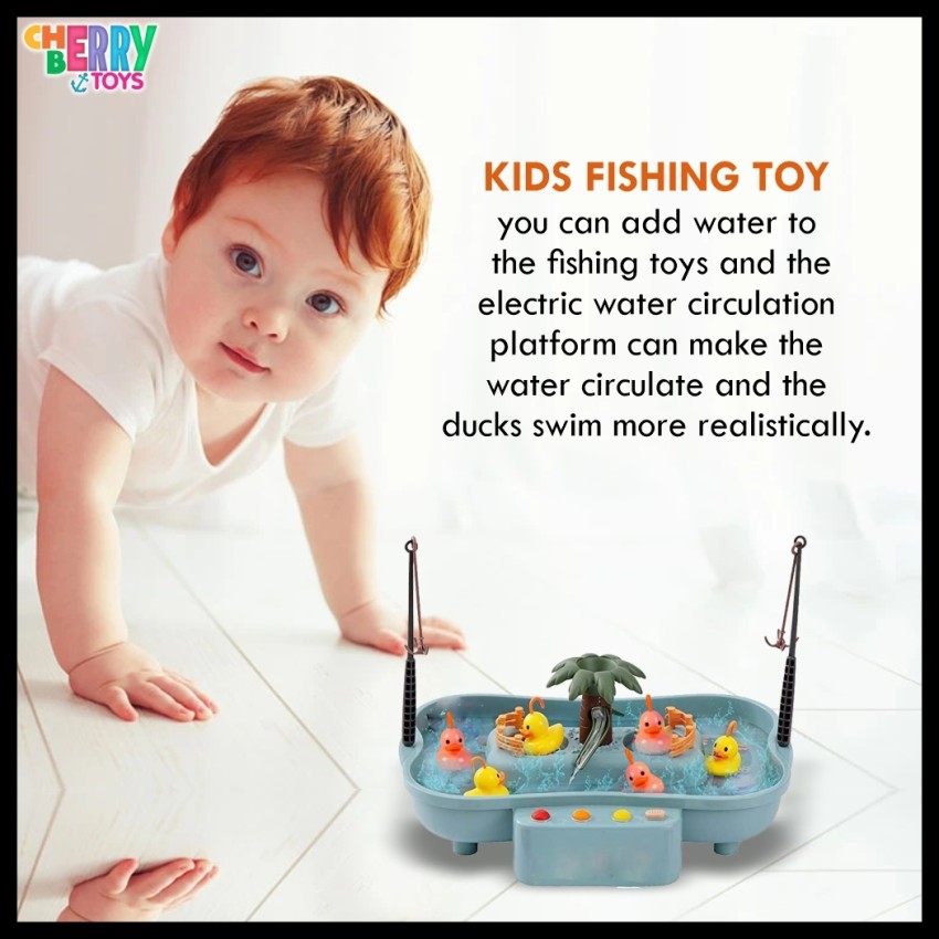 CherryBerry Toys Go Fishing Board Game Set for Kids, Electric Fishing Game  with Light and Music Educational Board Games Board Game - Go Fishing Board  Game Set for Kids