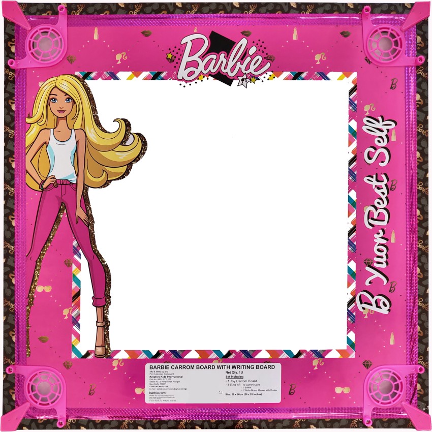 BARBIE Kids Carrom Board 26x26 inch Carrom Board Board Game