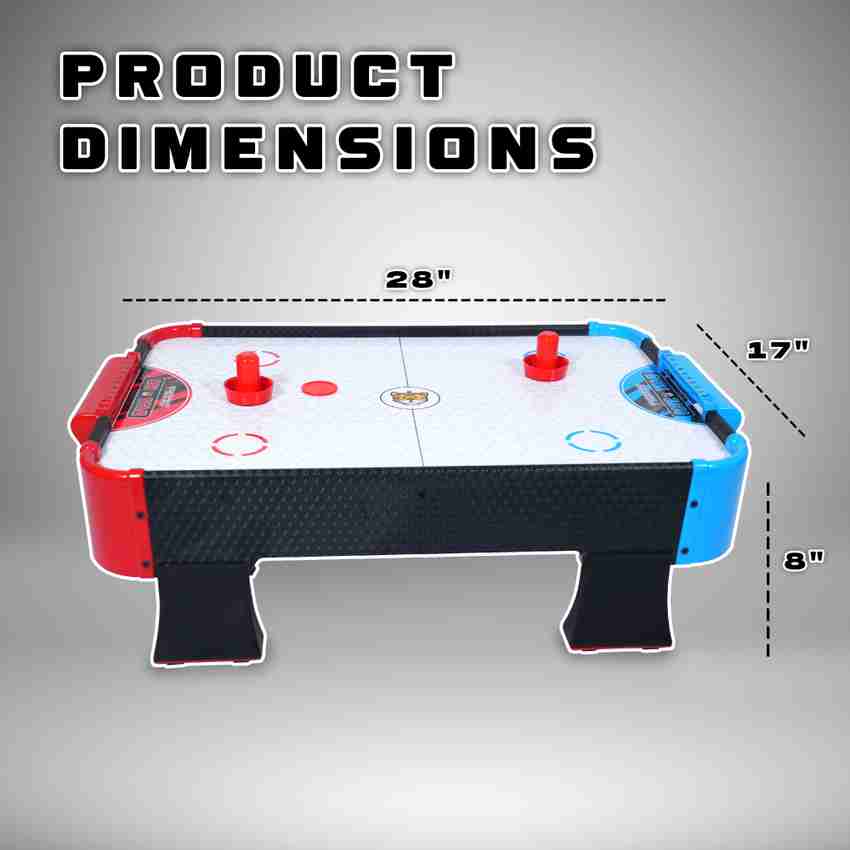 Toys R Us Stats Play Air Hockey for Kids Big Size Electric Powered with 2 Strikers 4 Pucks Air Hockey Board Game Air Hockey for Kids Big Size Electric Powered with